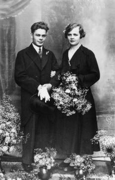 Trouwfoto Sjef Crutzen en Tonia Speetjens (1935)