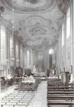 Interieur van kerk in 1913