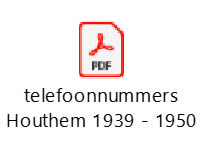 telefoongids houthem 1939 1950