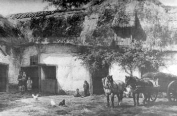 De hoeve aan de Pasweg, waar Harie en Mina met hun gezin woonden