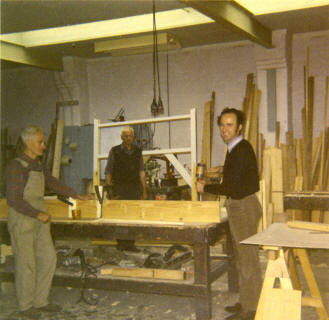 Overleg in de werkplaats (jaren '60)