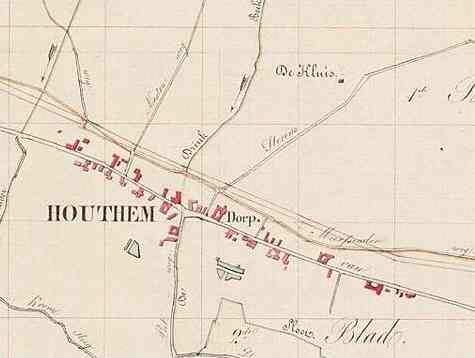 kadastrale kaart van ca. 1850